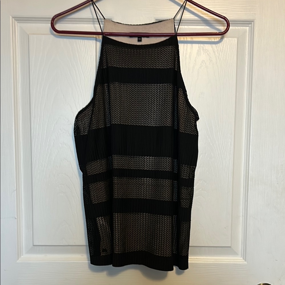 Black Mesh Women's Top